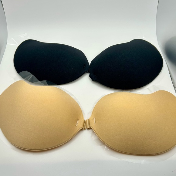 Adhesive Strapless Invisible Push Up Stick on Bras 2 Pair Reusable NEW! B Cup - Picture 8 of 10